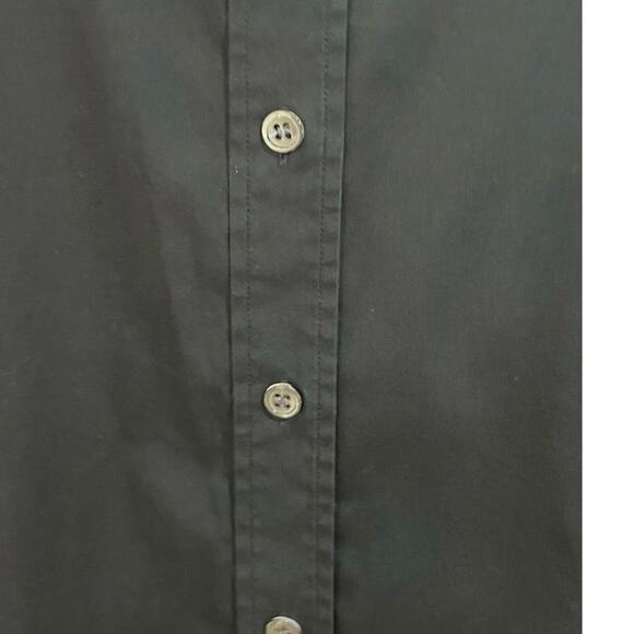 Theory Classic Women’s Black MOP Button Long Sleeve Shirt Sz Xs-Small - Picture 4 of 8